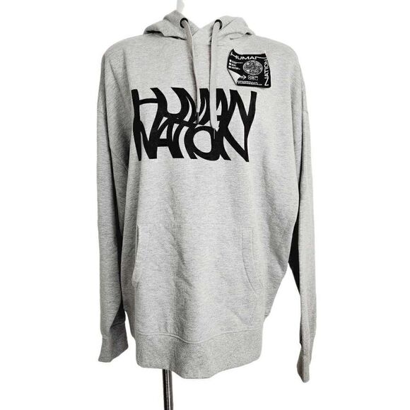 Human Nation Hoodie gray size L - Picture 1 of 8